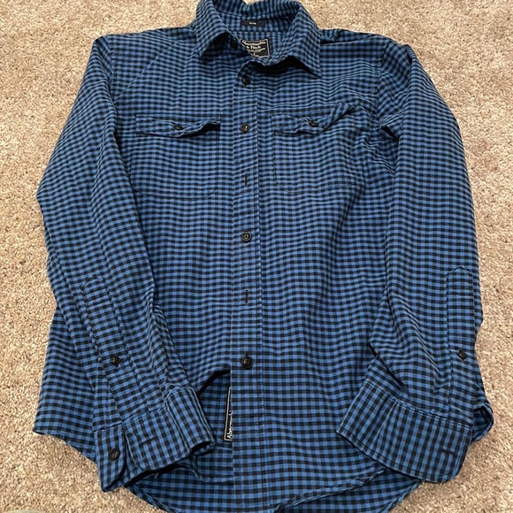 Abercrombie & Fitch Mens Small button down long sleeve shirt slim fit - Picture 3 of 6